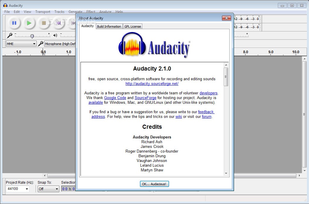update audacity windows 10
